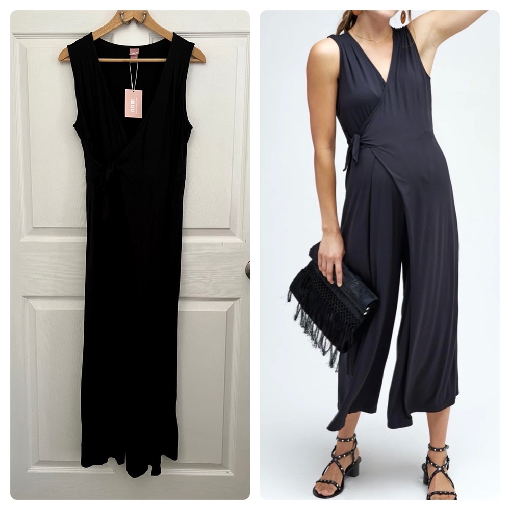 NOM maternity and nursing Francesca Jumpsuit-BLACK
